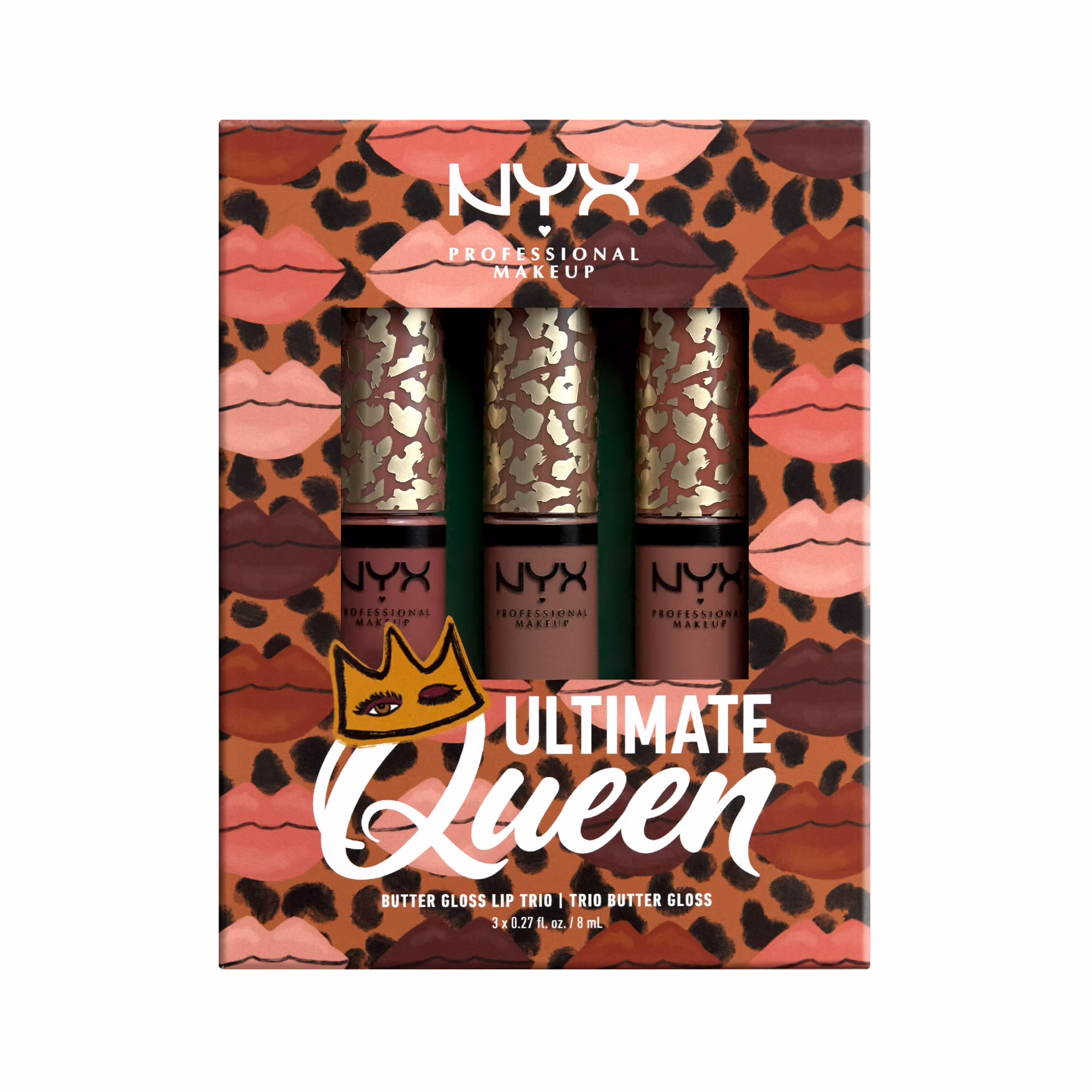 Trio de gloss nyx, ultimate queen
